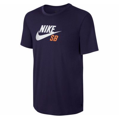 Sb Df Icon Logo Tee, Ink/Ink/Total Orange, Xl,  Nike
