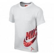 Ss Camo Pkt Tee Yth, White/Daring Red/Daring Red, Xl,  Nike