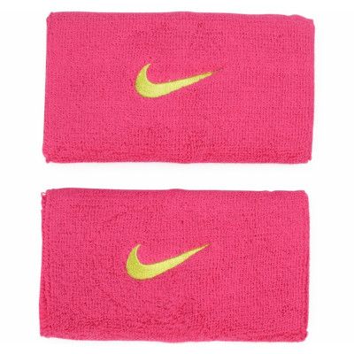 Nike Swoosh Doublewide Wristba, Fireberry/Volt, Onesize,  Nike