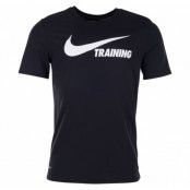 Training Swoosh Tee, Black/Black/White, L,  Tränings-T-Shirts