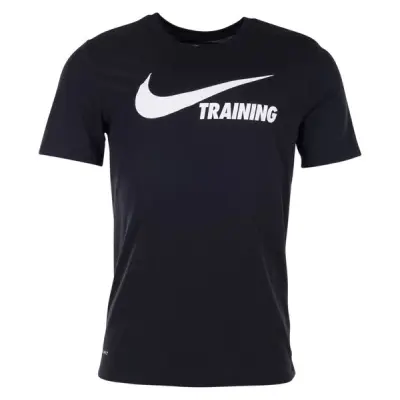 Training Swoosh Tee, Black/Black/White, S,  Tränings-T-Shirts