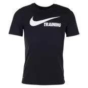 Training Swoosh Tee, Black/Black/White, Xl,  Nike