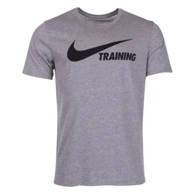 Training Swoosh Tee, Dk Grey Heather/Dk Grey Heathe, L,  Nike