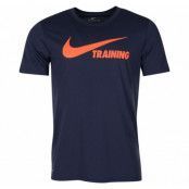 Training Swoosh Tee, Thunder Blue/Hyper Crimson, S,  Nike