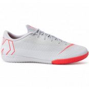 Vaporx 12 Academy Ic, Wolf Grey/Lt Crimson-Pure Plat, 8.5, Nike