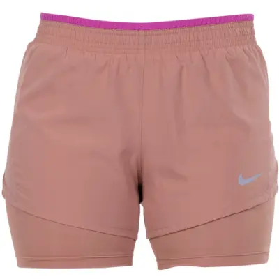 W Nk 10k 2in1 Short, Rose Gold/Active Fuchsia/Wolf, L,  Löparshorts