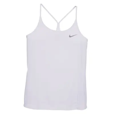 W Nk Dry Miler Tank, White/White, Xl,  Nike