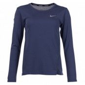 W Nk Dry Miler Top Ls Cl, Thunder Blue/Thunder Blue, Xs,  Nike