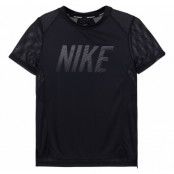 W Nk Dry Miler Top Ss Gx 2, Black/White, Xs,  Nike