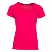 W Nk Dry Miler Top V-Neck, Racer Pink/Racer Pink, Xl,  T-Shirts