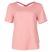 W Nk Dry Ss Top Elastika, Pink Quartz/Light Redwood/Ligh, L,  Löpar-T-Shirts