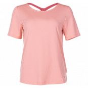 W Nk Dry Ss Top Elastika, Pink Quartz/Light Redwood/Ligh, M,  Löpar-T-Shirts