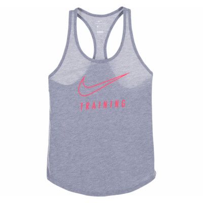 W Nk Dry Tank Db Training, Carbon Heather, S,  Nike