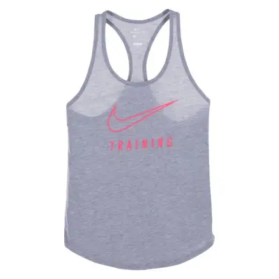 W Nk Dry Tank Db Training, Carbon Heather, S,  Nike