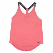 W Nk Dry Tank Elastika, Bright Melon/Pure Platinum/Dar, L,  Nike