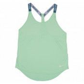 W Nk Dry Tank Elastika, Fresh Mint/Smokey Blue/White, S,  Nike