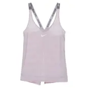 W Nk Dry Tank Elstika Nike Jaq, Particle Rose/Gunsmoke/White, L,  T-Shirts