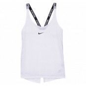 W Nk Dry Tank Elstika Nike Jaq, White/Pure Platinum/Black, L,  Löpar-T-Shirts