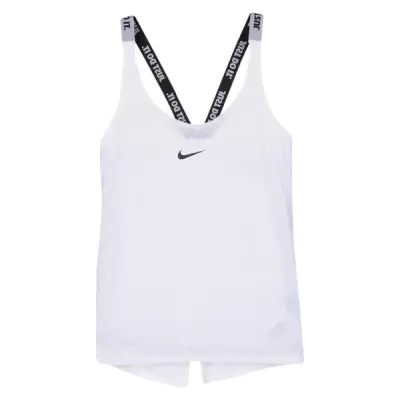 W Nk Dry Tank Elstika Nike Jaq, White/Pure Platinum/Black, Xl,  Löpar-T-Shirts