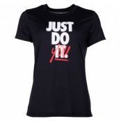 W Nk Dry Tee Leg Rebel Crew, Black/White, L,  Nike