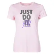 W Nk Dry Tee Leg Rebel Crew, Echo Pink/Juniper Fog, Xs,  Nike