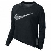 W Nk Dry Top Ls, Black/White, Xl,  Nike