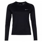 W Nk Miler Top Ls, Black, M,  Nike
