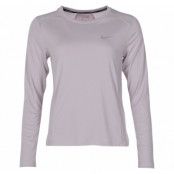 W Nk Miler Top Ls, Particle Rose, Xs,  Nike