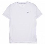 W Nk Miler Top Ss, White, L,  T-Shirts