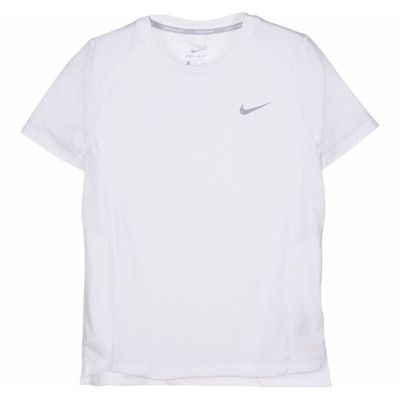 W Nk Miler Top Ss, White, Xl,  T-Shirts