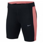 w nk pwr essntl short 8in, black/sunblush/sunblush/reflec, s,  nike