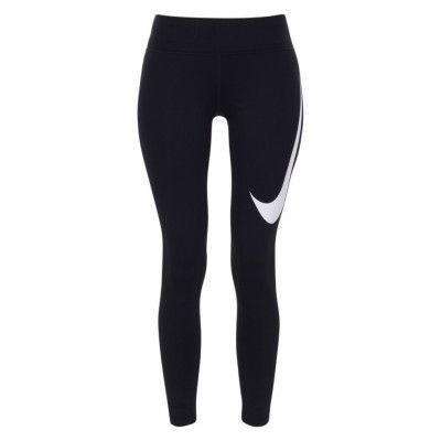 W Nk Pwr Essntl Tght Hbr, Black/White, M,  Nike