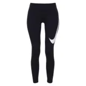 W Nk Pwr Essntl Tght Hbr, Black/White, S,  Nike