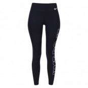 W Nk Pwr Tght Poly Jdi Grx, Black/White, Xl, Byxor