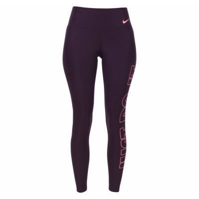 W Nk Pwr Tght Poly Jdi Grx, Port Wine/Sunblush, Xl,  Byxor