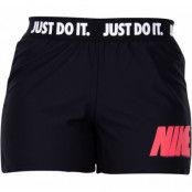 W Nk Rebel Attk Tr Short Grx, Black/White/Bright Crimson, M,  Korta Tights