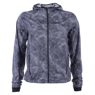 W Nk Shld Jkt Hd Racer Pr, Black/White/Reflective Silv, M,  Löpar-T-Shirts