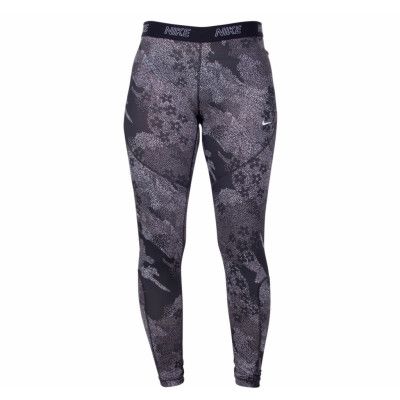 W Nk Tght Vcty Mod Floral Cam, Black/White, L,  Nike