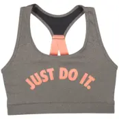 W Nk Vctry Cmprssn Grx Su Bra, Carbon Heather/Crimson Bliss, Xs,  Nike