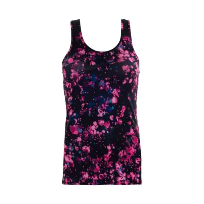 W Np Cl Tank Microcosm, Racer Pink/Black, S,  Löparkläder