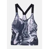 W Np Tank Coral Print, Dynamic Yellow/Black, Xs,  T-Shirts