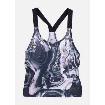 W Np Tank Coral Print, Dynamic Yellow/Black, Xs,  T-Shirts