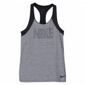 W Np Tank Nike Hthr, Carbon Heather/Black/Black, Xs, Tränings-T-Shirts