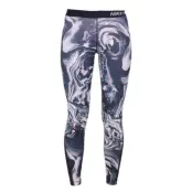 W Np Tght Coral Print, Dynamic Yellow/Black/Black, Xl,  Byxor