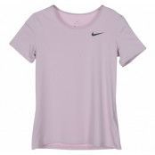 W Np Top Ss All Over Mesh, Particle Rose/Black, Xs,  Nike