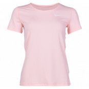 W Np Top Ss All Over Mesh, Storm Pink/White, L,  Nike