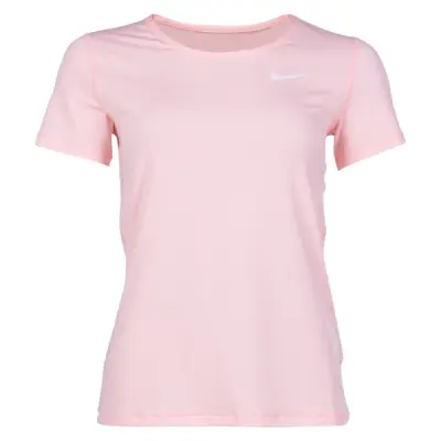 W Np Top Ss All Over Mesh, Storm Pink/White, Xl,  Nike