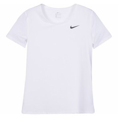 w np top ss all over mesh, white/black, xl,  nike