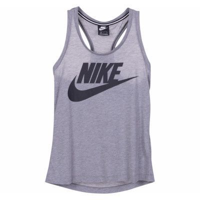 W Nsw Essntl Tank Hbr, Carbon Heather/Anthracite/Blac, S,  Linnen