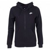 W Nsw Hoodie Fz Flc, Black/Black/Black/White, L,  Nike